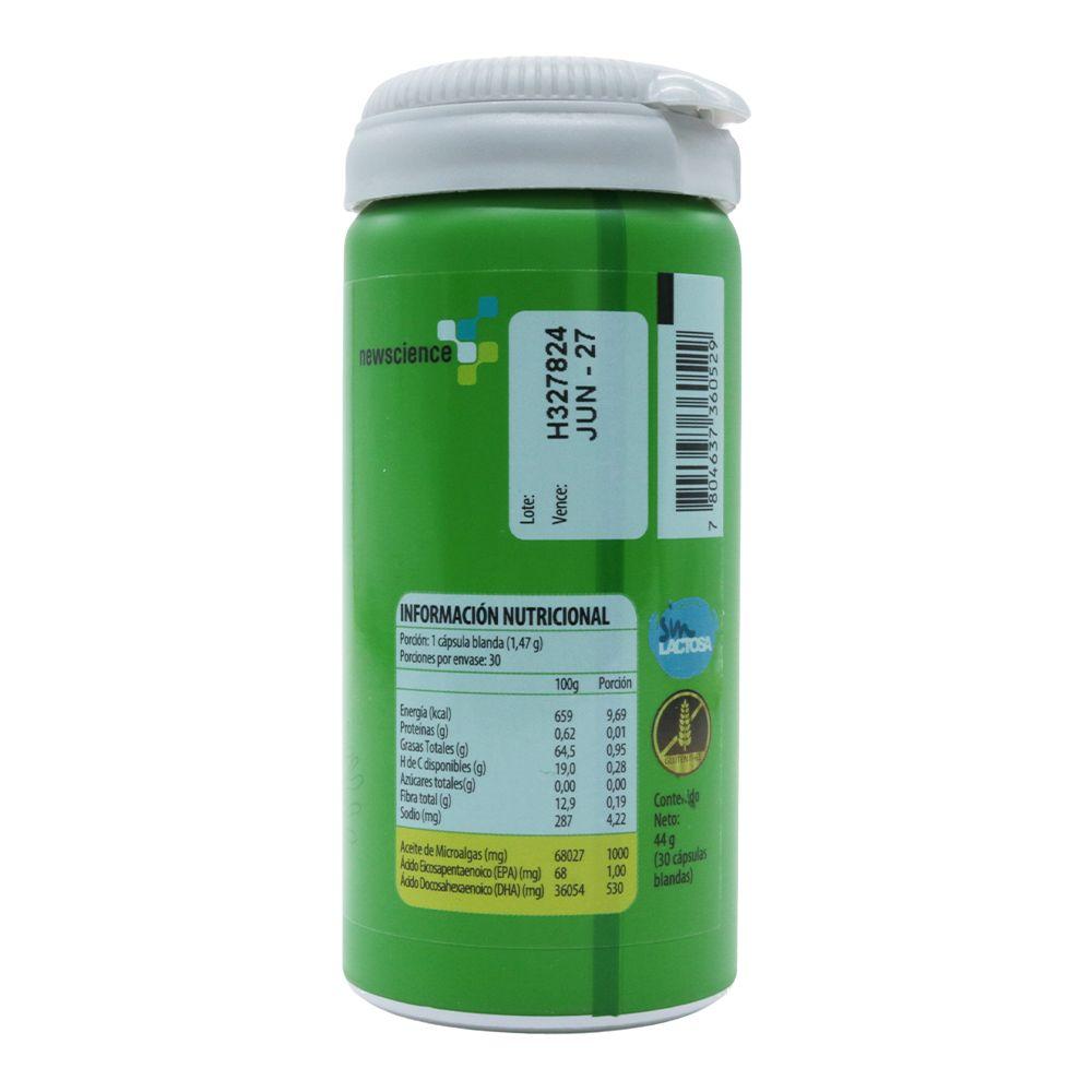Vegan UP Omega 3 DHA 530 mg x 30  blandas-2