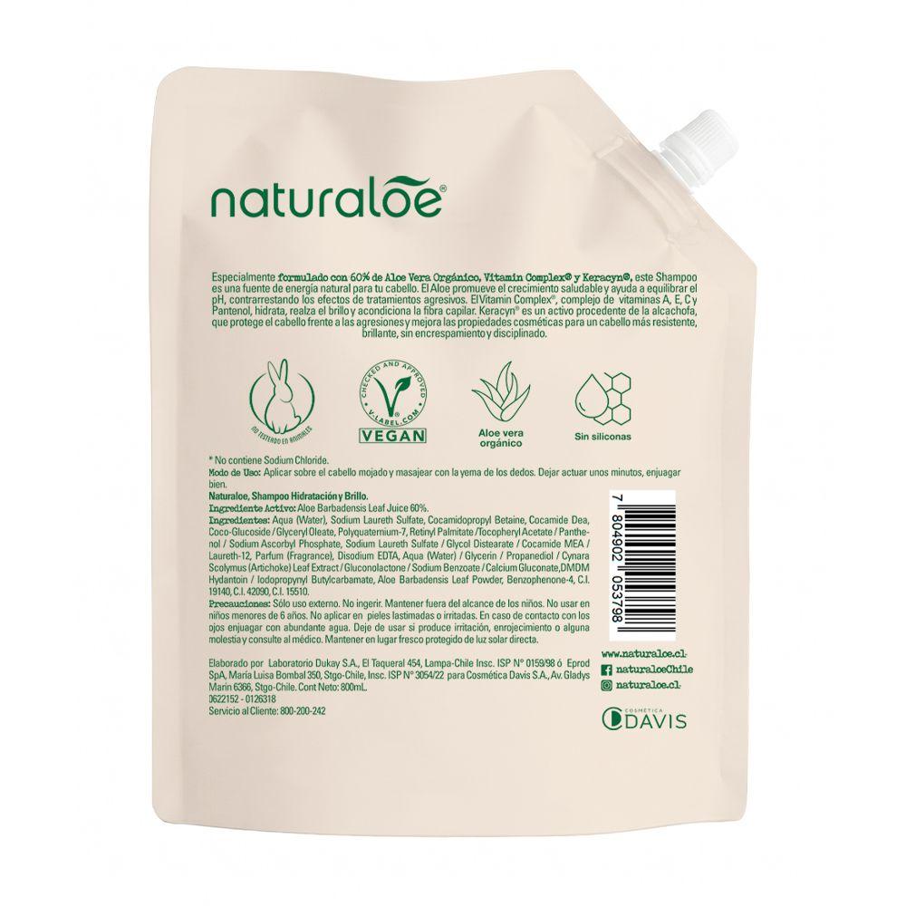 Shampoo Hidratación & Brillo Eco Refill 800 mL-1