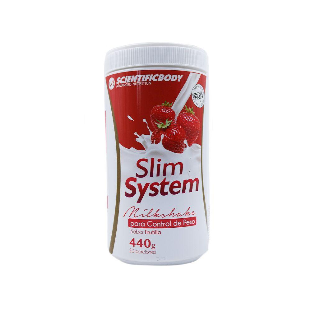 Slim System Milkshake Frutilla 440g - Scientific Body-0