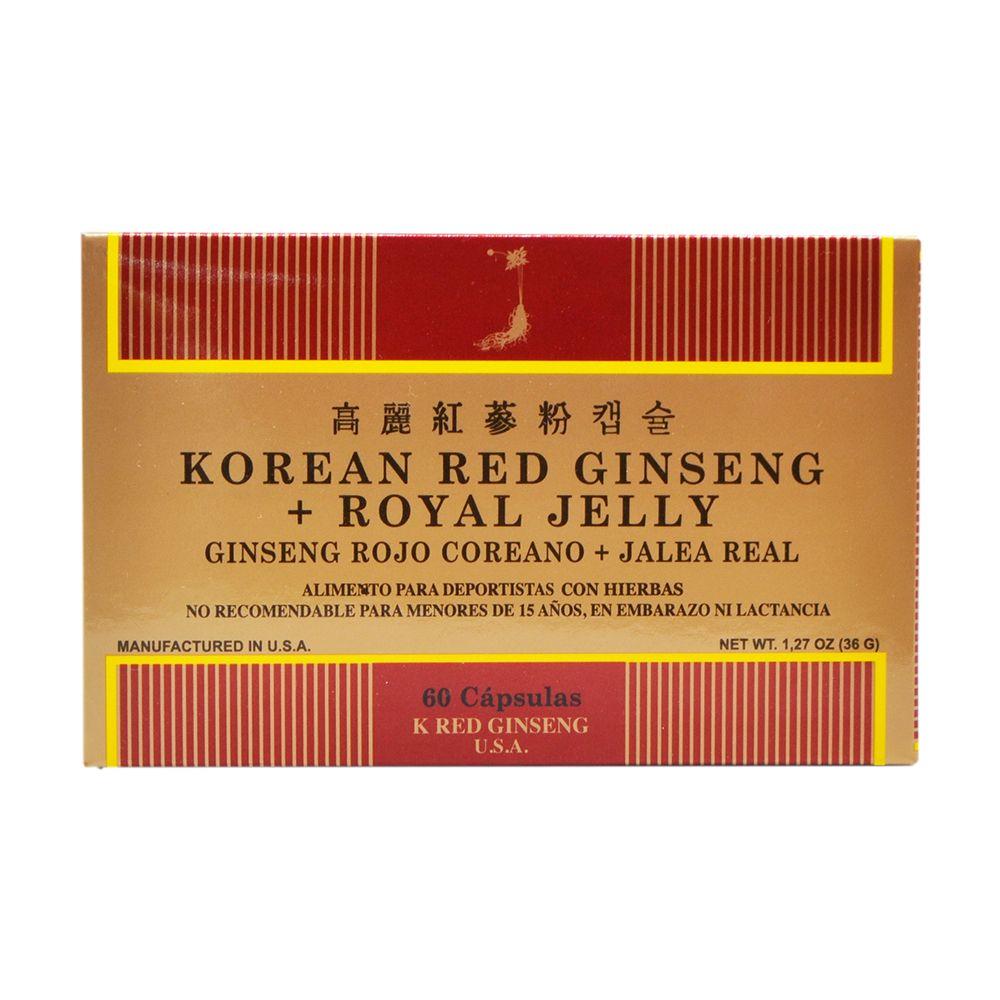 Ginseng Rojo Koreano con Jalea real x 60 Cap-0
