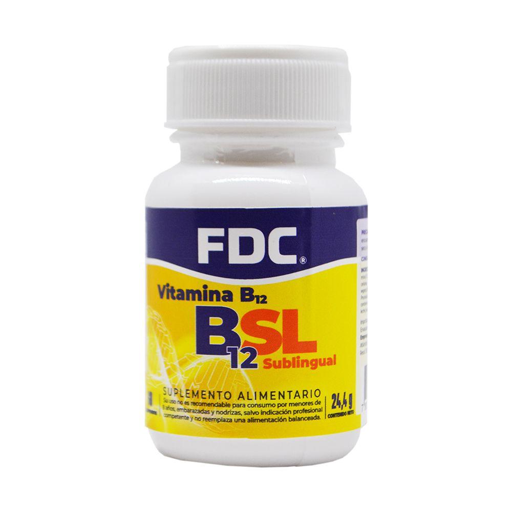 Vitamina B12 sublingual x60 comprimidos,FDC-0
