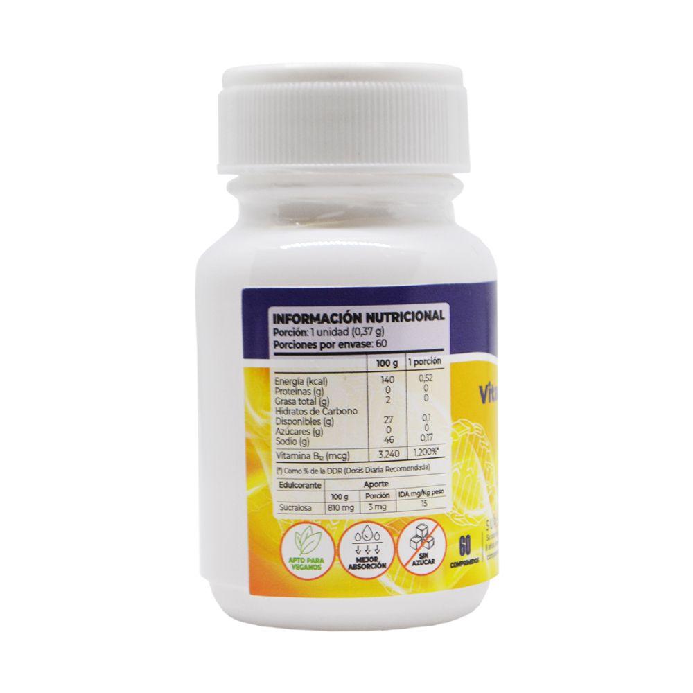 Vitamina B12 sublingual x60 comprimidos,FDC-1