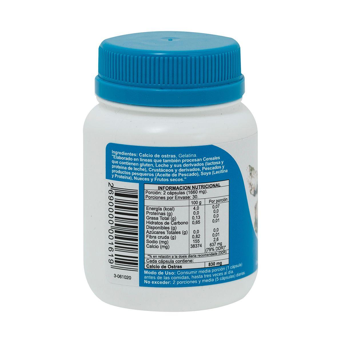 Calcio de Ostras 830 mg x 60-2