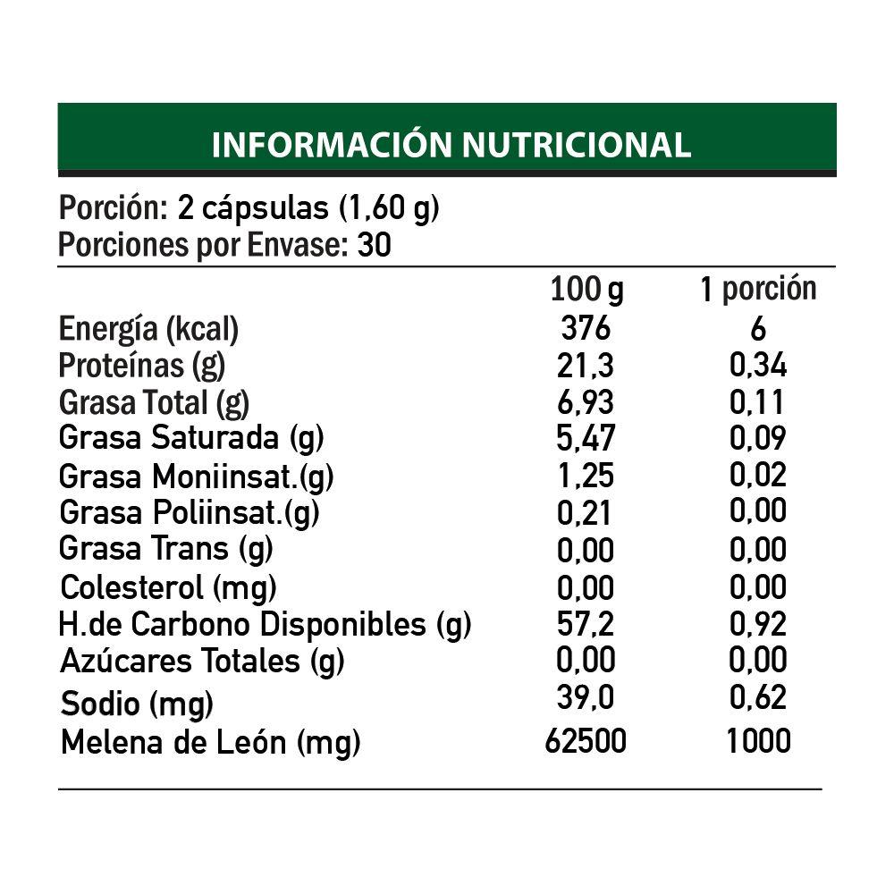 Melena de León 500 mg x 60 cápsulas, Pharmaknop-2