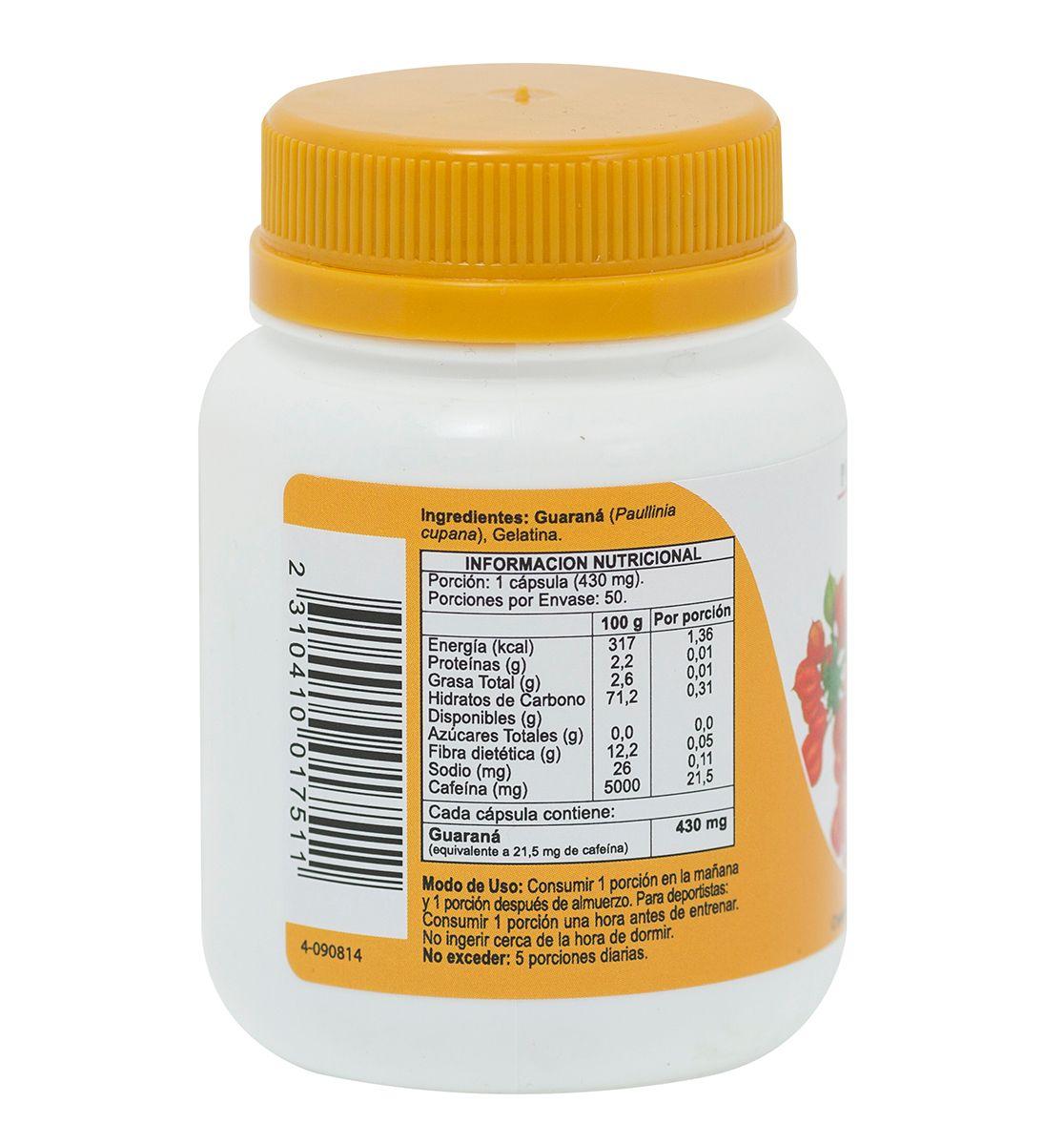 Guarana 430 mg x 50 Cápsulas - Pharma Knop-2