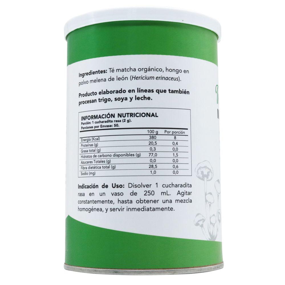 Te Matcha + Melena De León Polvo 100G Frasco, Cdv-2