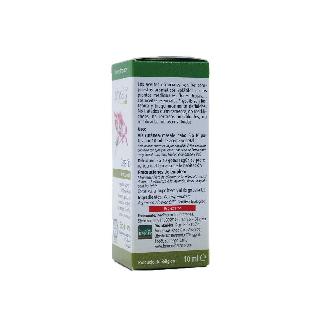 Aromaterapia Aceite Esencial Geranio Orgánico 10 mL Physalis-3