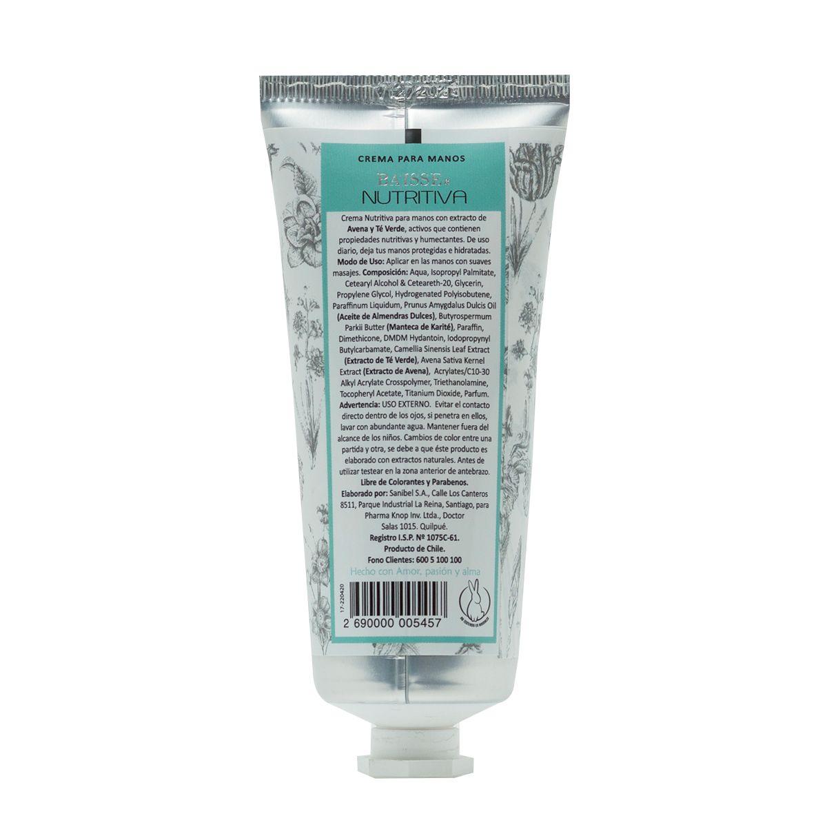 Crema De Manos Baisse Nutritiva 100 Ml Baisse-2