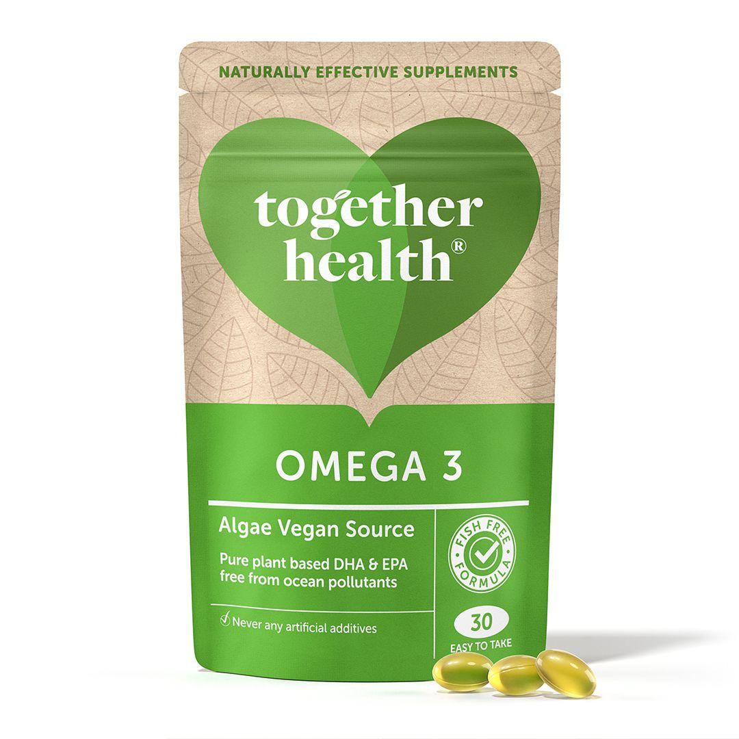 Omega 3 Vegano x30 cápsulas blandas, Together Health-1