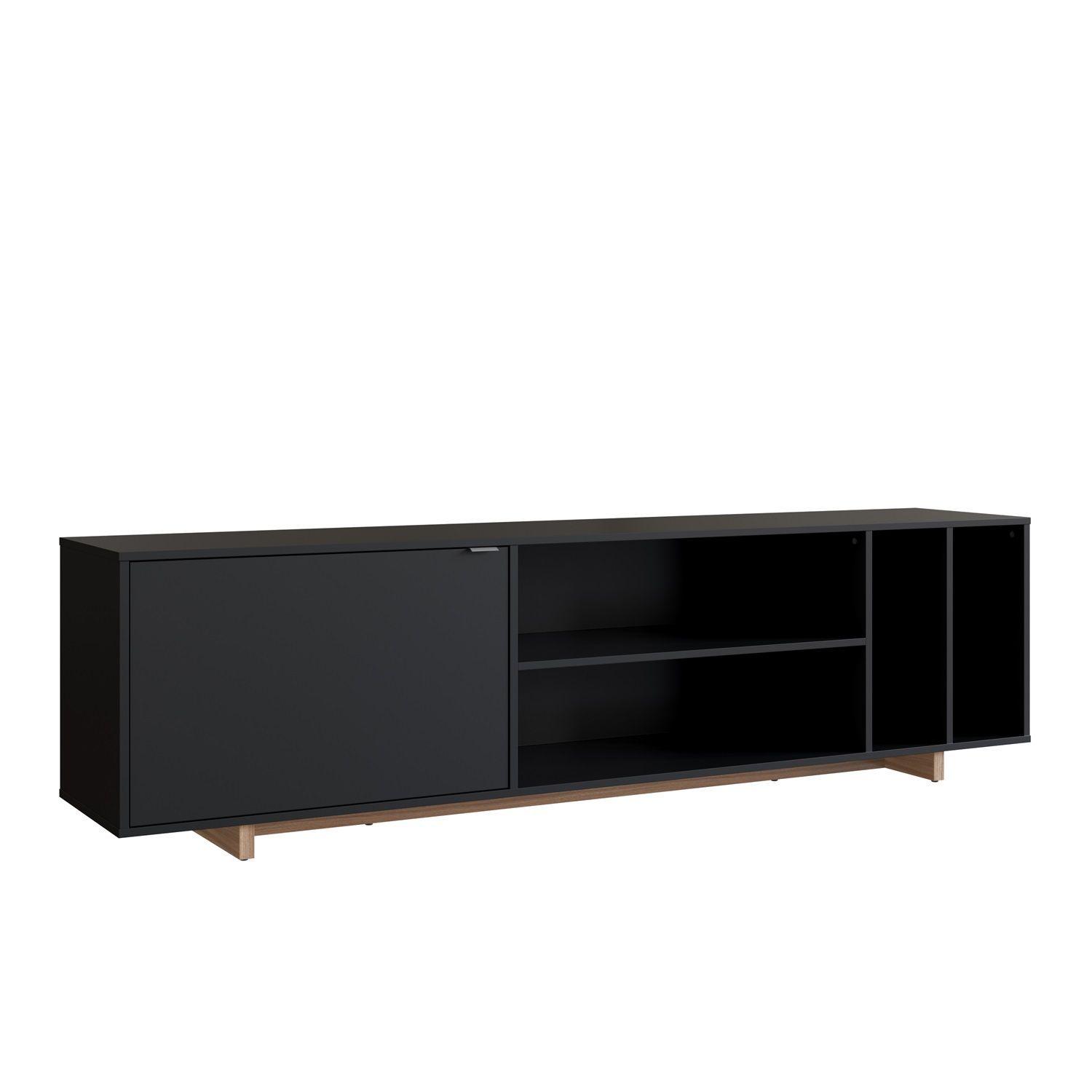 Rack Buffet Nova 1 Puerta 4 Divisiones Negro B84.088-0