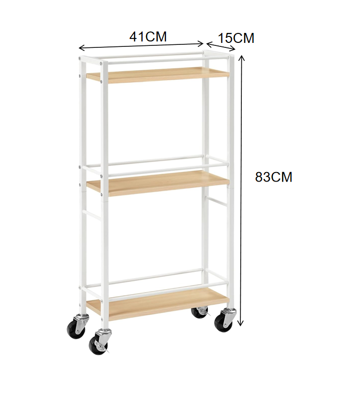 Carro Organizador Angosto con Ruedas 41 cm-2