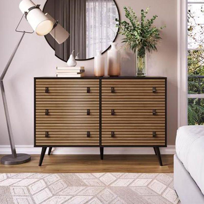 Comoda amber 6 gavetas darkwood-1