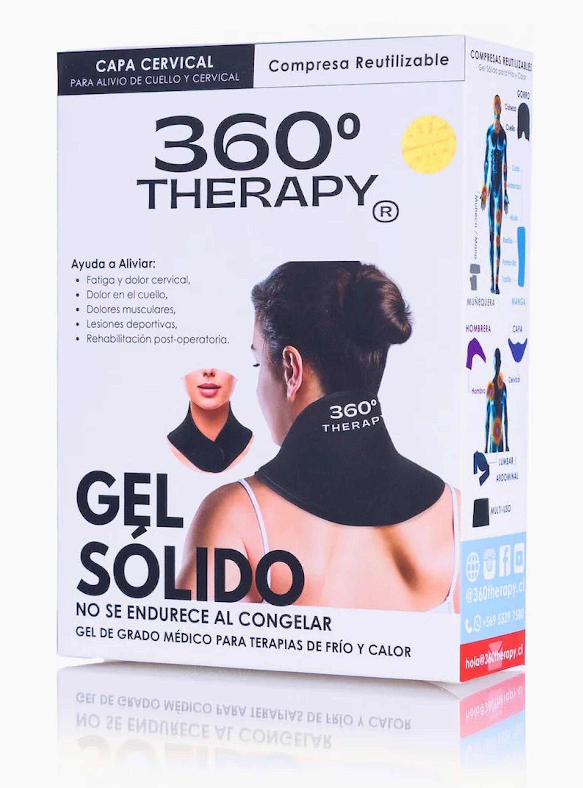 Compresa de Gel Sólido Flexible Frío/Calor Tipo Capa para Cuello y Hombro-4