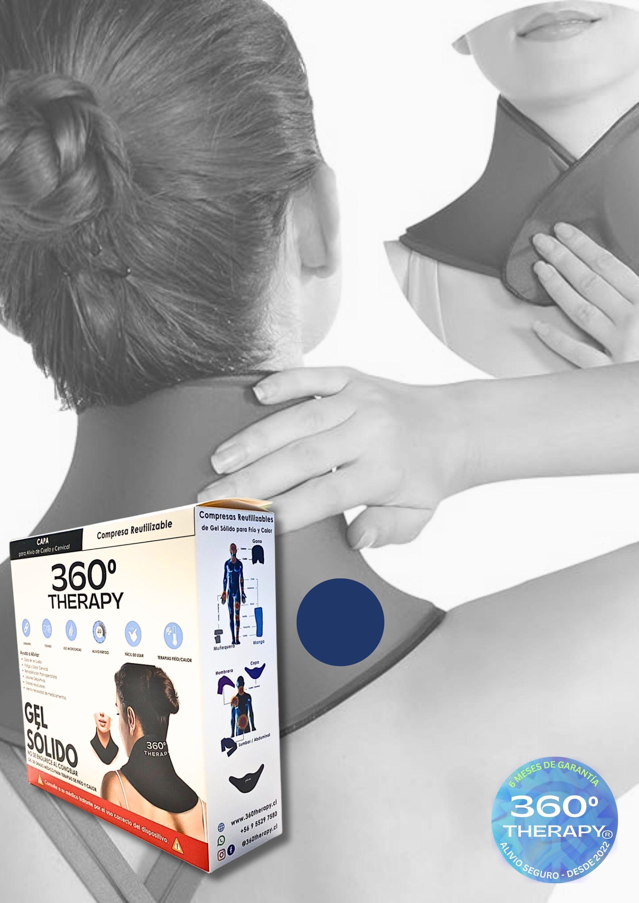 Compresa de Gel Sólido Flexible Frío/Calor Tipo Capa para Cuello y Hombro-0