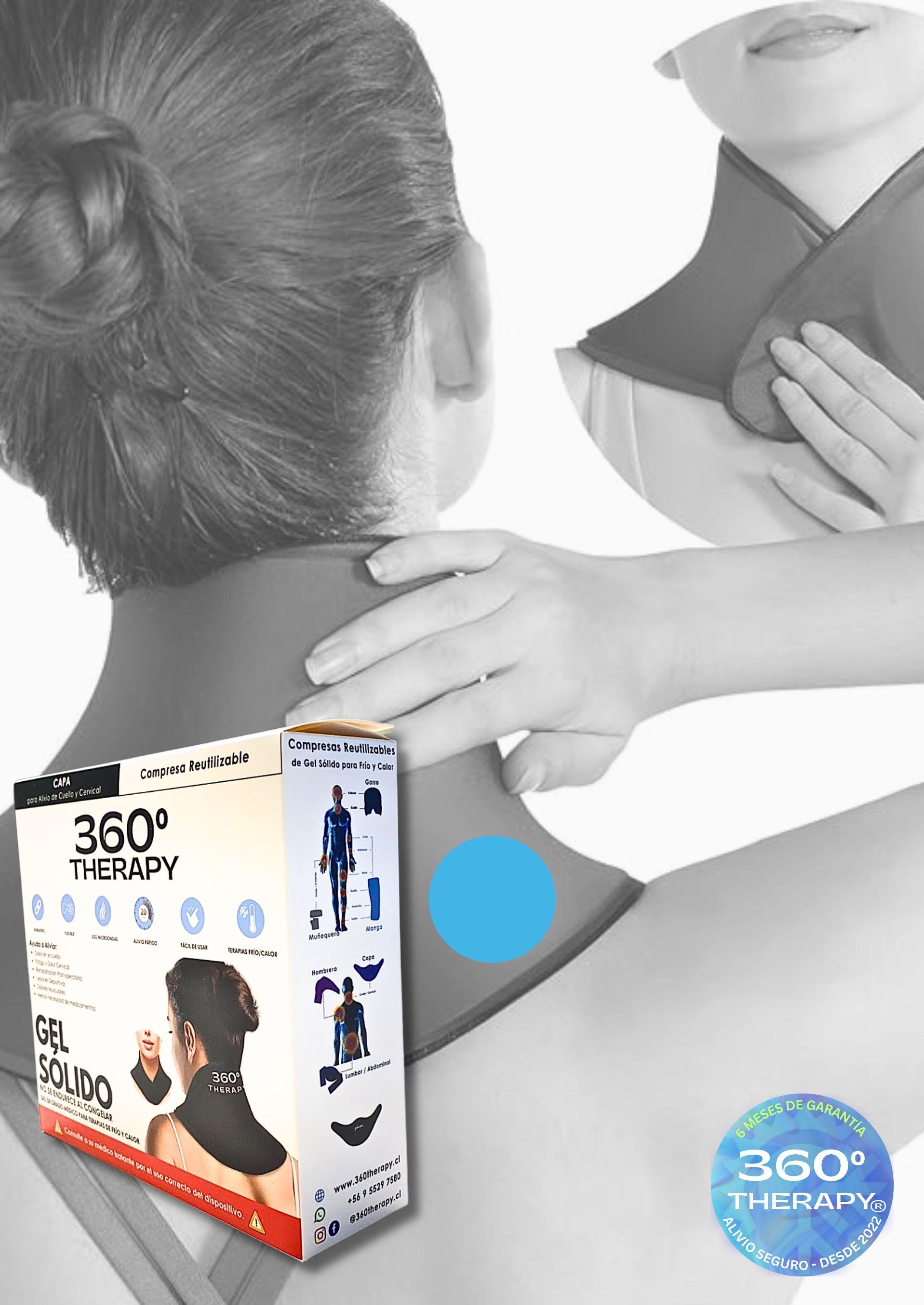 Compresa de Gel Sólido Flexible Frío/Calor Tipo Capa para Cuello y Hombro-0