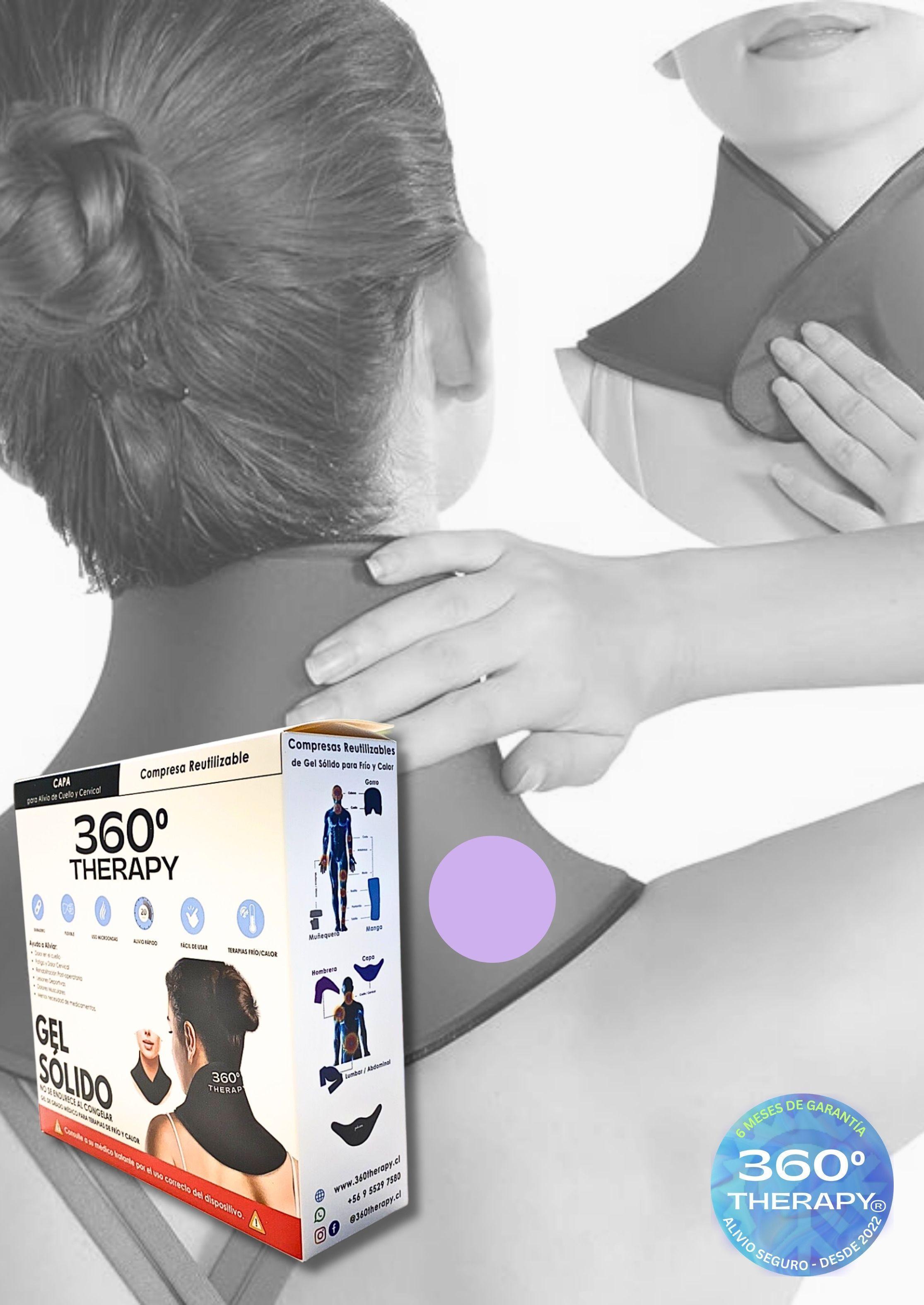 Compresa de Gel Sólido Flexible Frío/Calor Tipo Capa para Cuello y Hombro-0