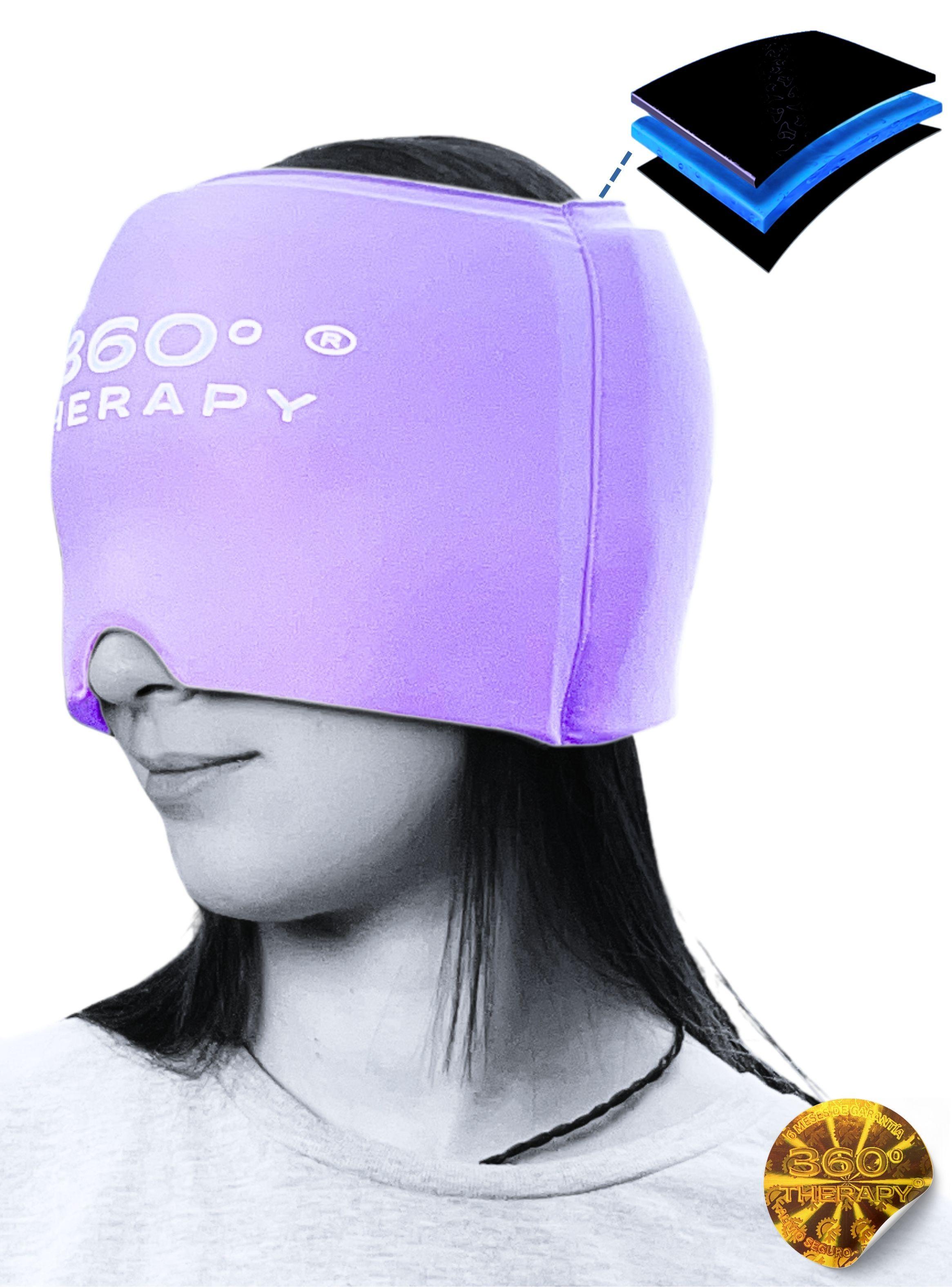 Compresa de Gel Sólido, Gorro para Aliviar Migraña-4