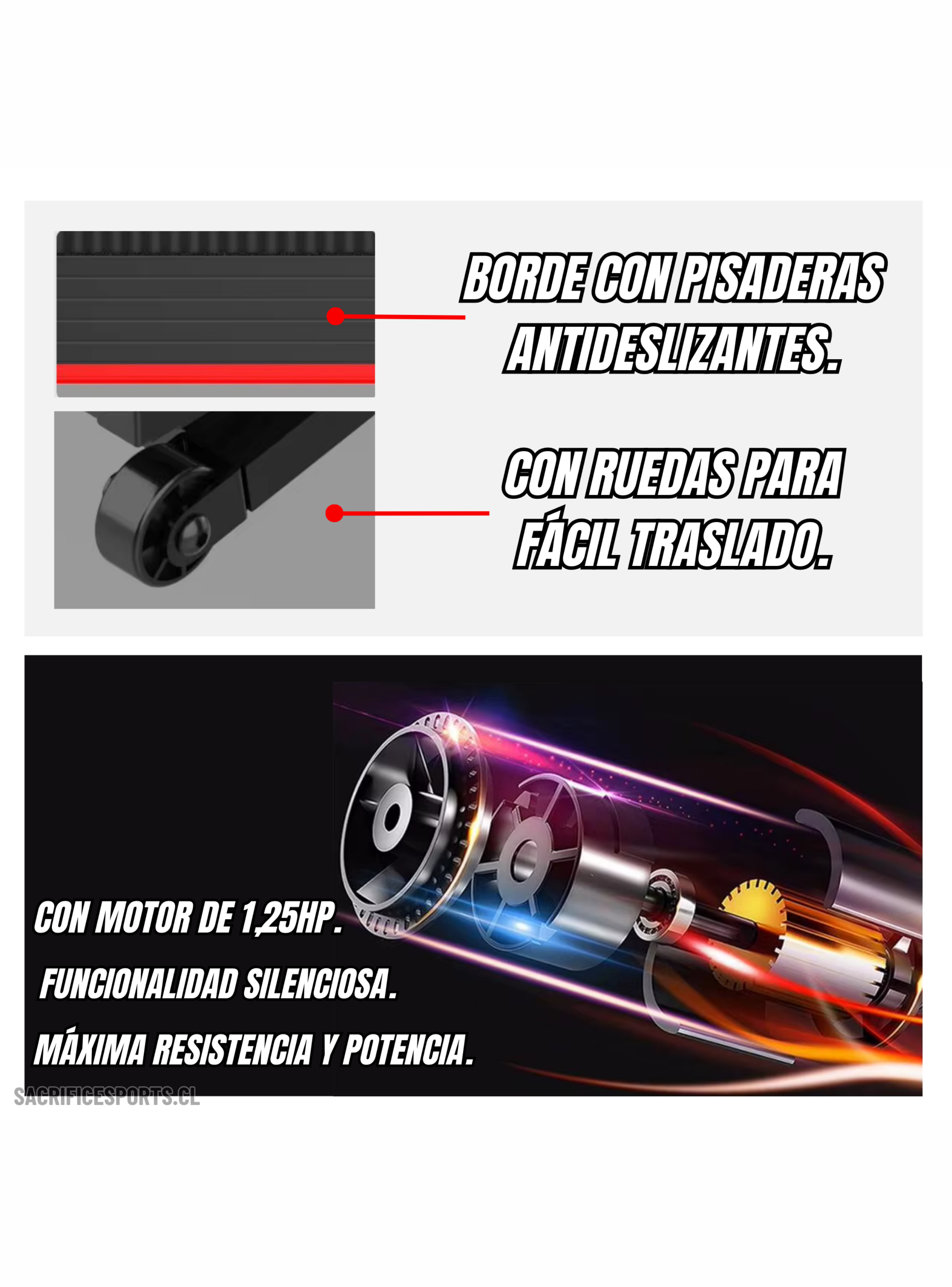 Trotadora y Caminadora Eléctrica X1-3