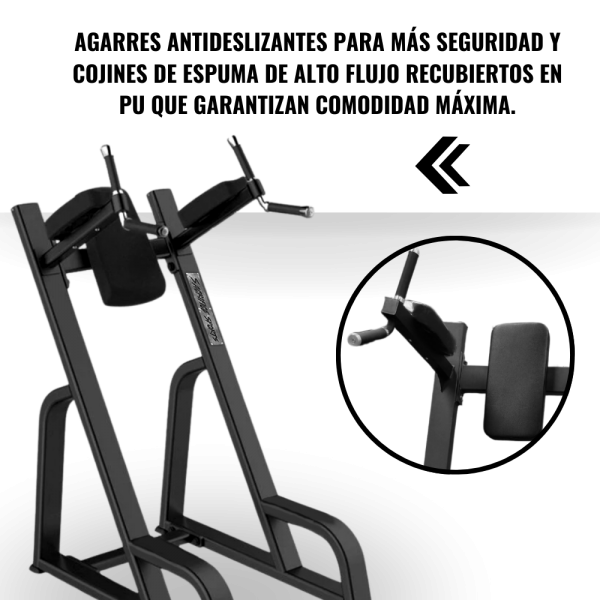 Elevación Vertical de Pierna Dip and Knee Raise Station Youfit-F47-3