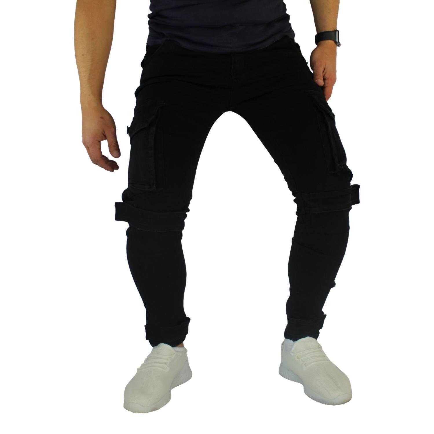 Jeans Cargo Pitillo Hombre-2