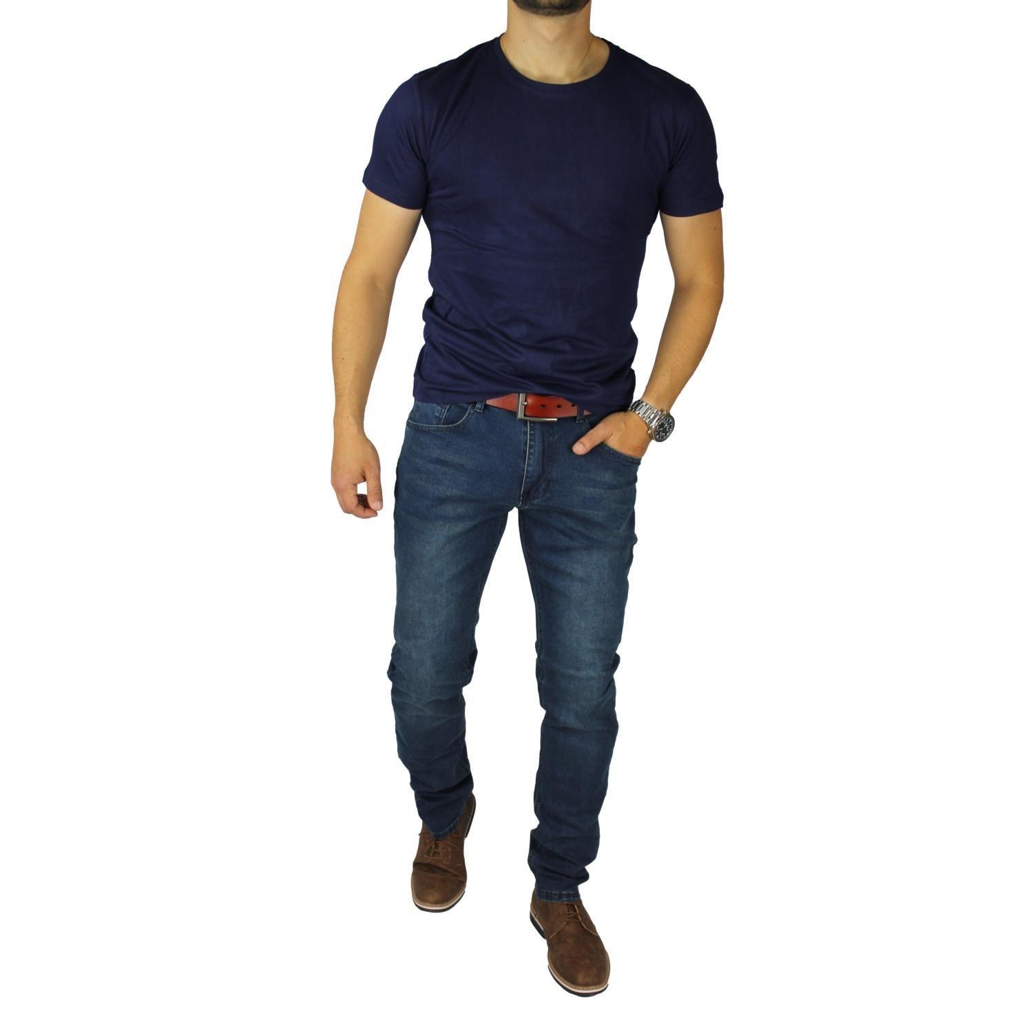 Jeans Elasticados Hombre Slim-0