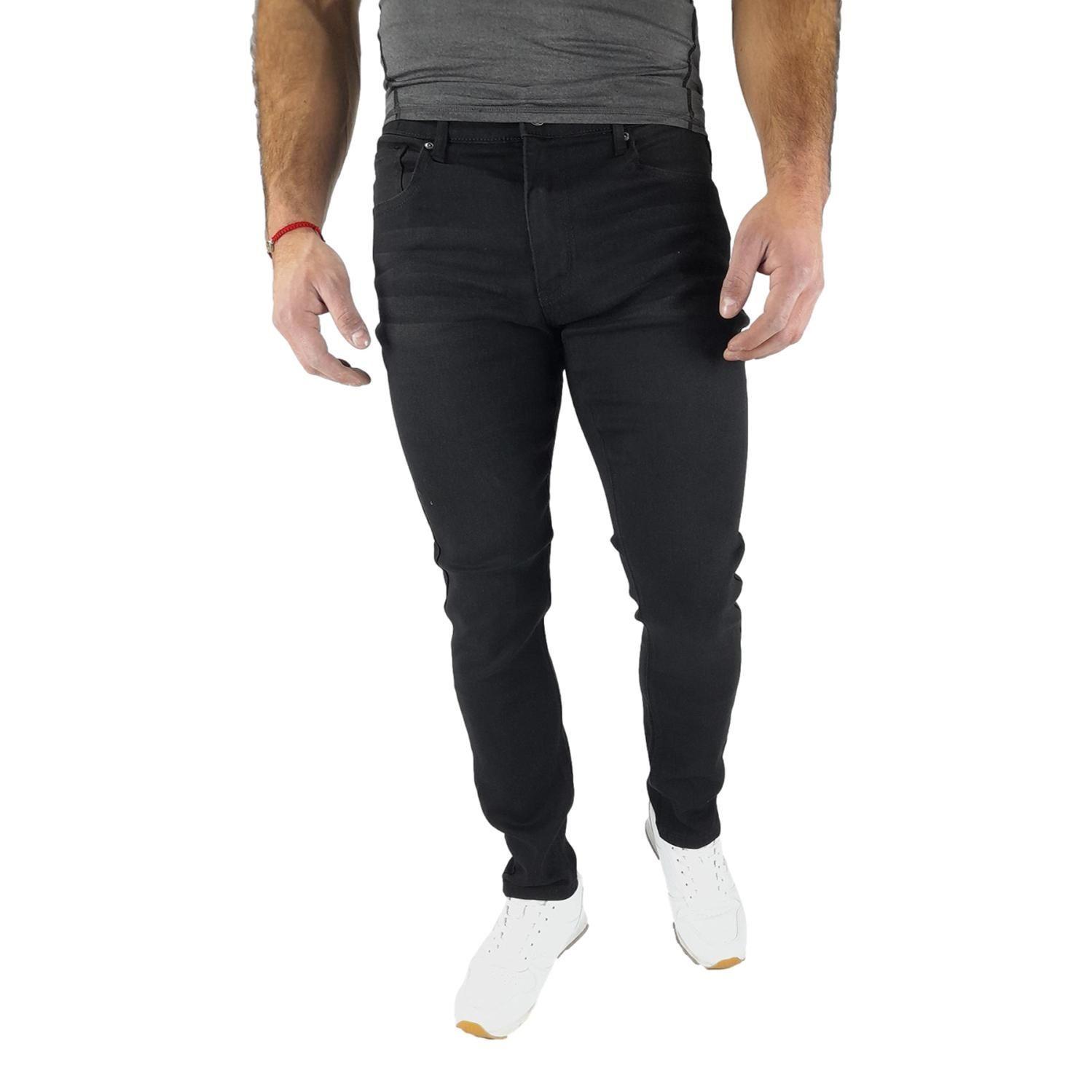 Jeans Straigth Fit Negro Mosaico-1