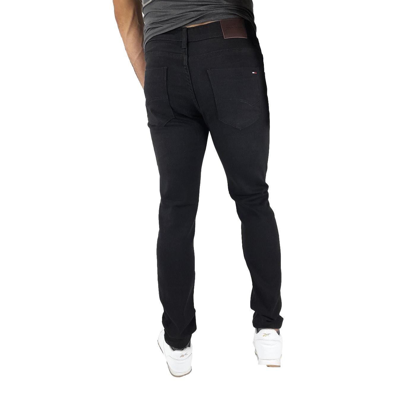 Jeans Straigth Fit Negro Mosaico-2