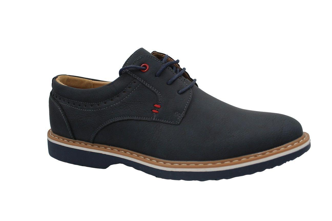 Zapato Oxford Hombre Azul-0