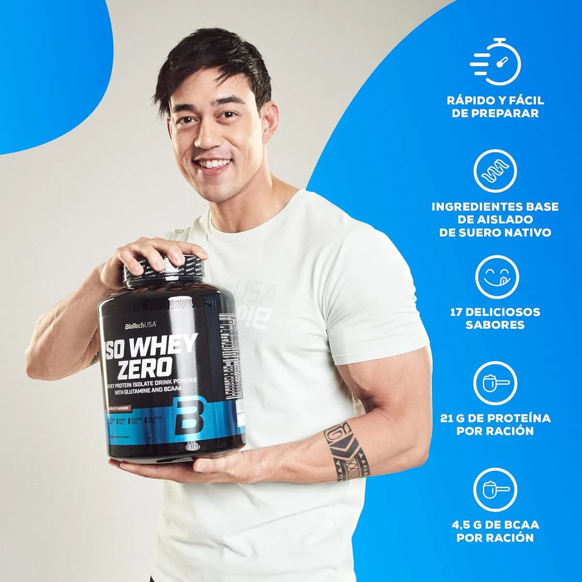ISO WHEY ZERO- Sabor Salted Caramel Flavoured 2,27g. -4