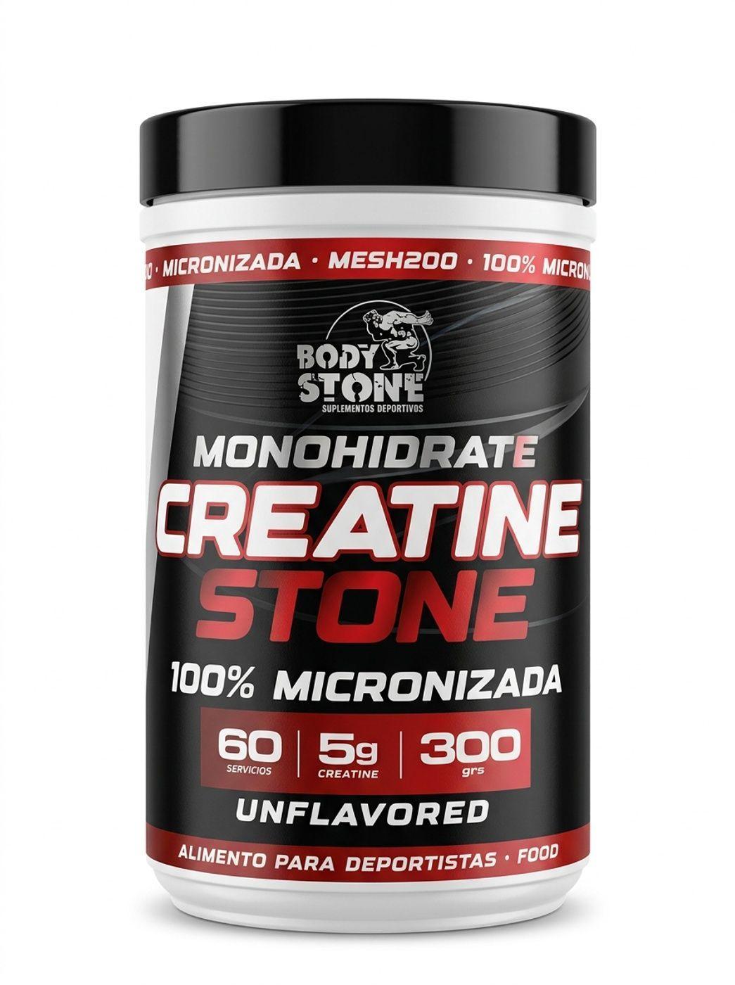 CREATINA MICRONIZADA/MONOHYDRATE 300G/5G BODYSTONE-0