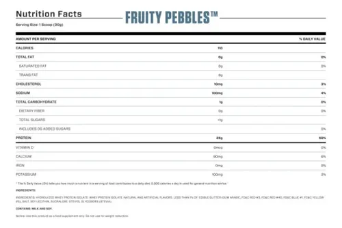 ISO100 HYDROLYZED PROTEIN POWDER 75 SV -1