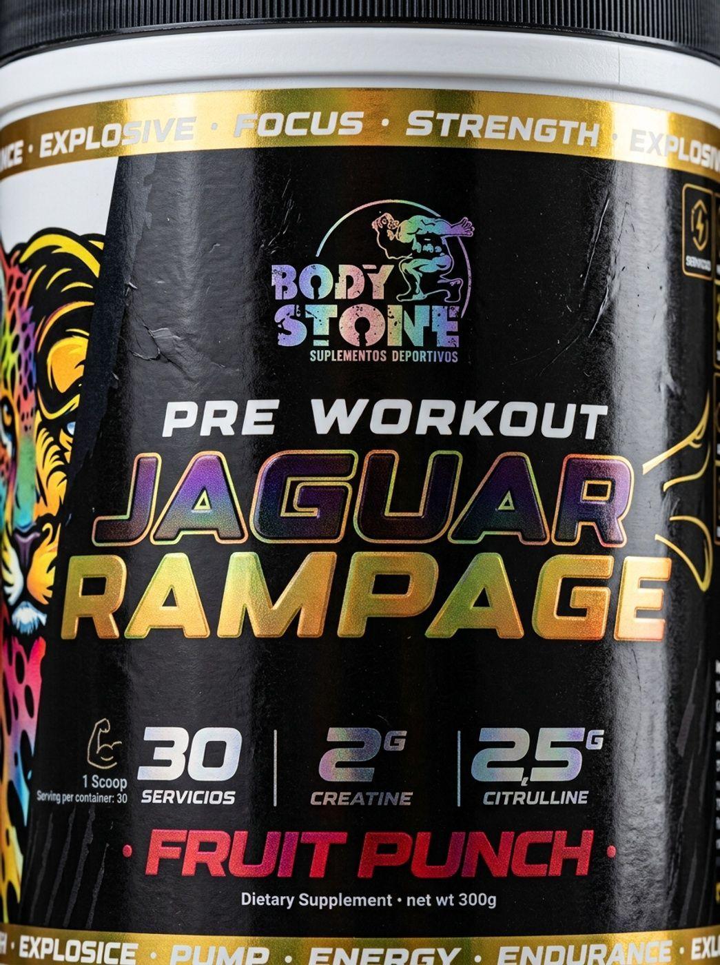 PRE ENTRENO JAGUAR RAMPAGE FRUIT PUNCH 30 SERV-2