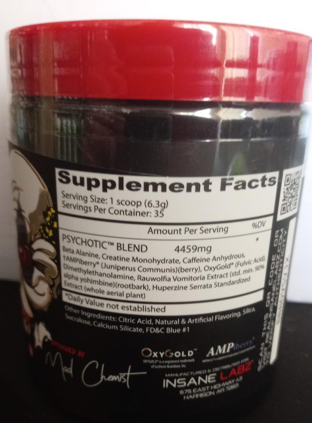 PSYCHOTIC BLUE RASPBERRY 35 SERV-1