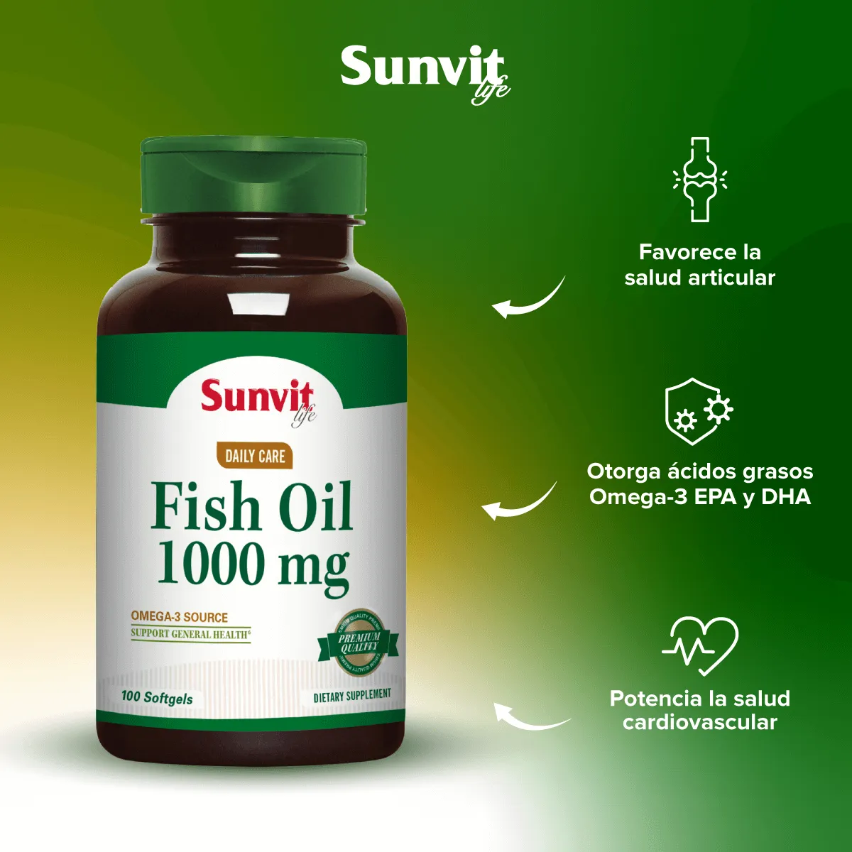 FISH OIL 1000mg.100 Sofgels-2