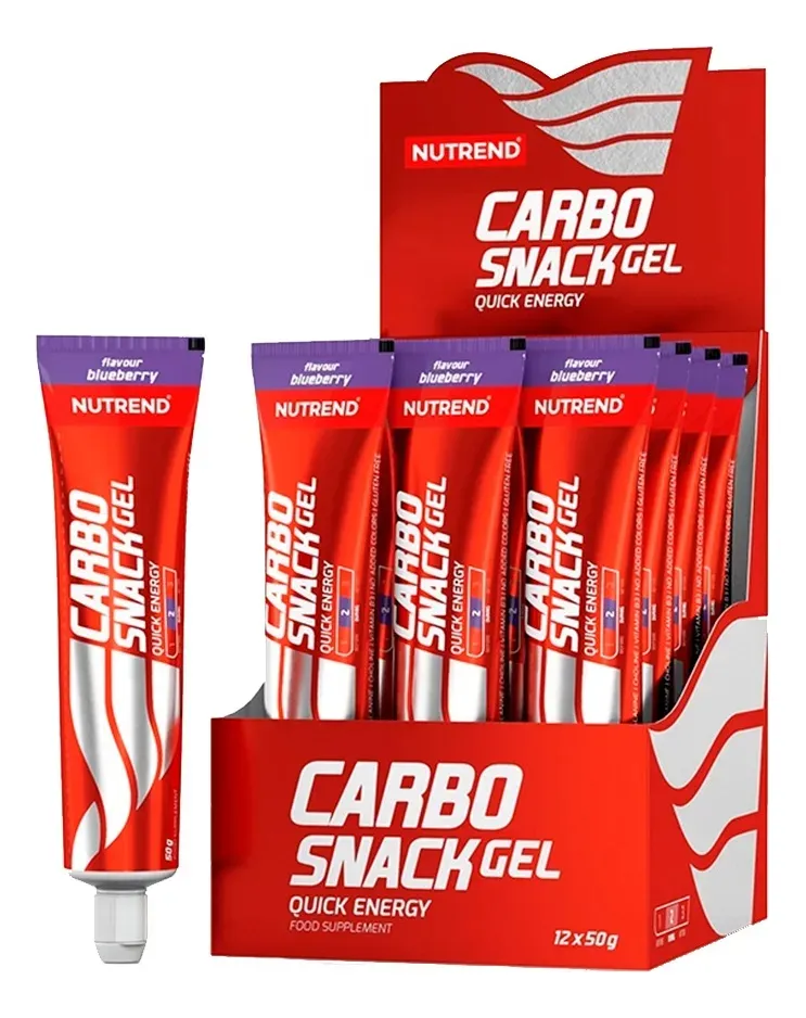 Carbo Snack Gel 12 Tubos, 50g. Sabor Blueberry-0