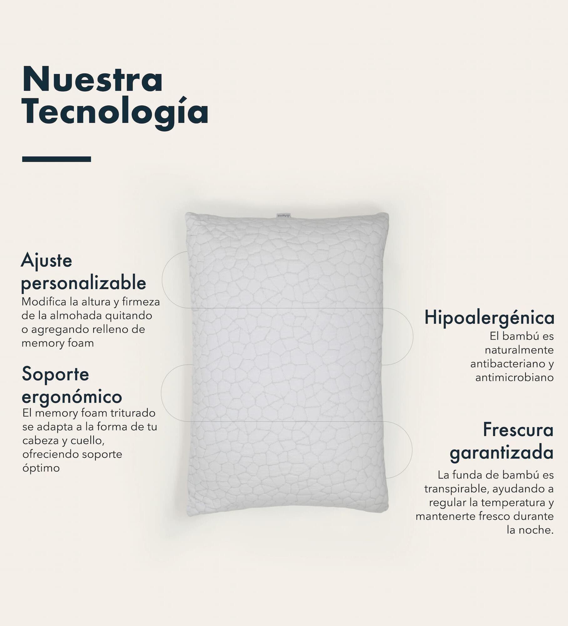 Almohadas - CloudPure - Espuma de Memoria Pro Triturada - King - Hypnos-1