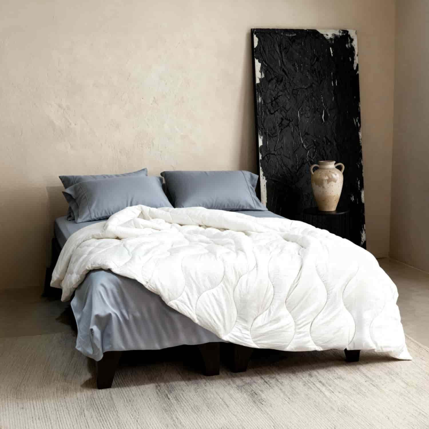 Plumón Microfibra Edredón Algodón Premium King-2