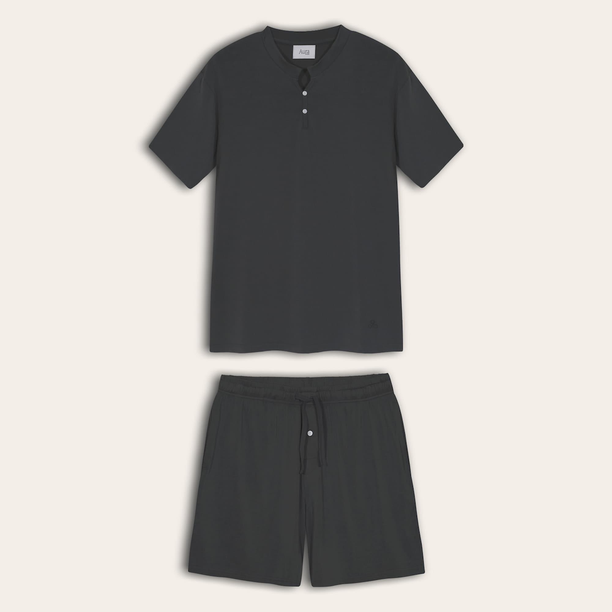 Set Pijama Corto Hombre 100% Bambú Ultrasuave-0