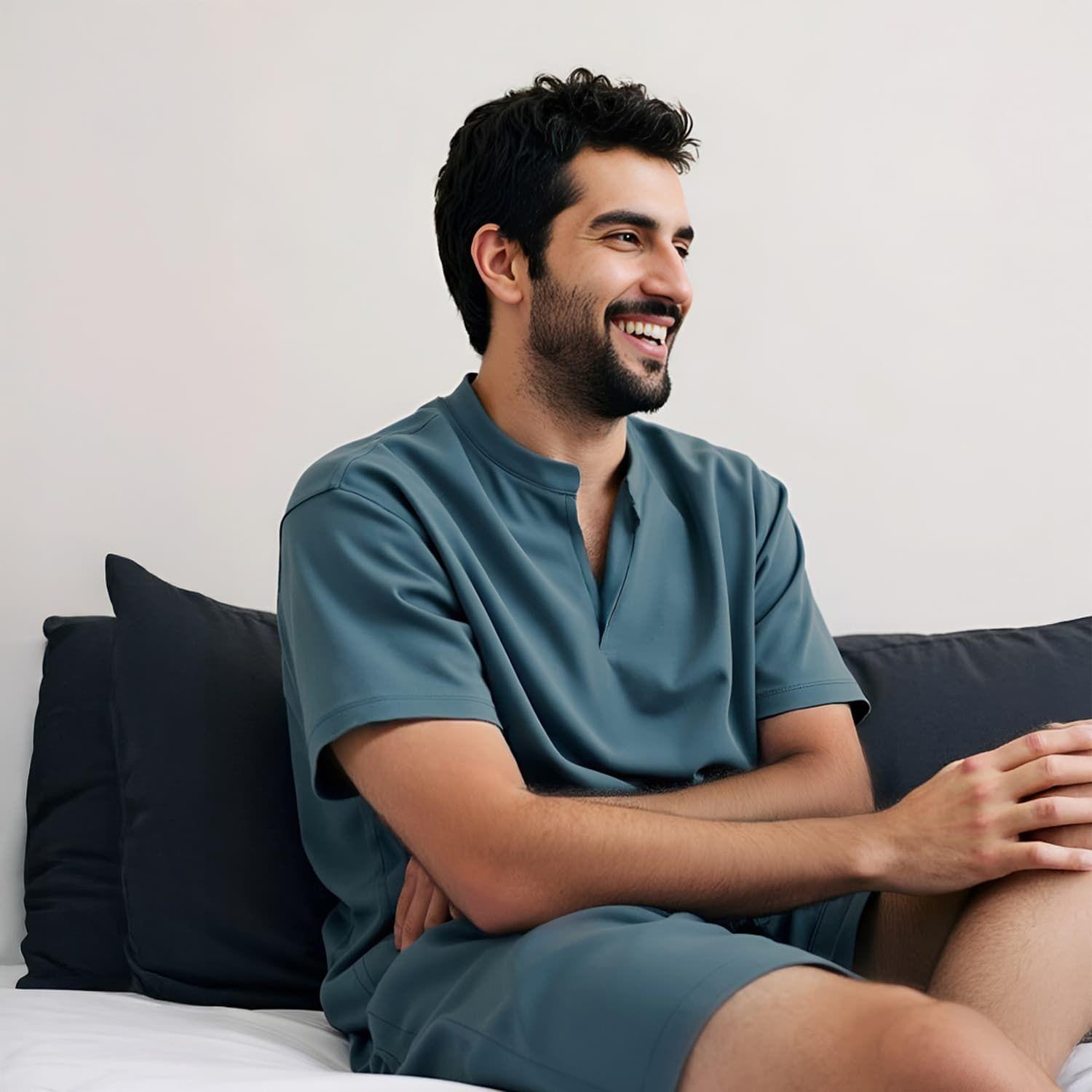 Set Pijama Hombre - Corto - 100% Bambú - Fresco y Suave - Hypnos-2