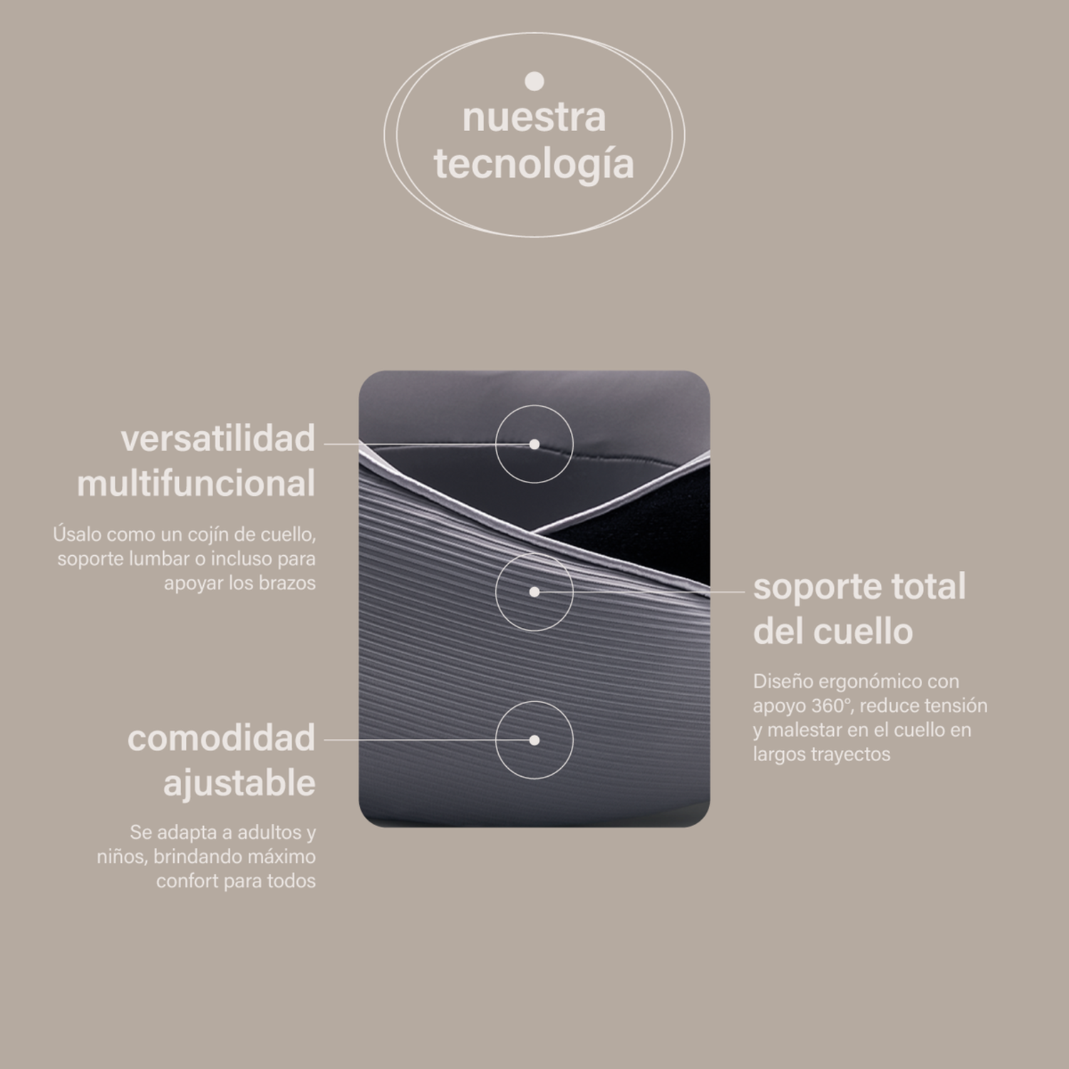 Pack Viajero | Antifaz Negro + Almohada De Viaje | Hypnos-5