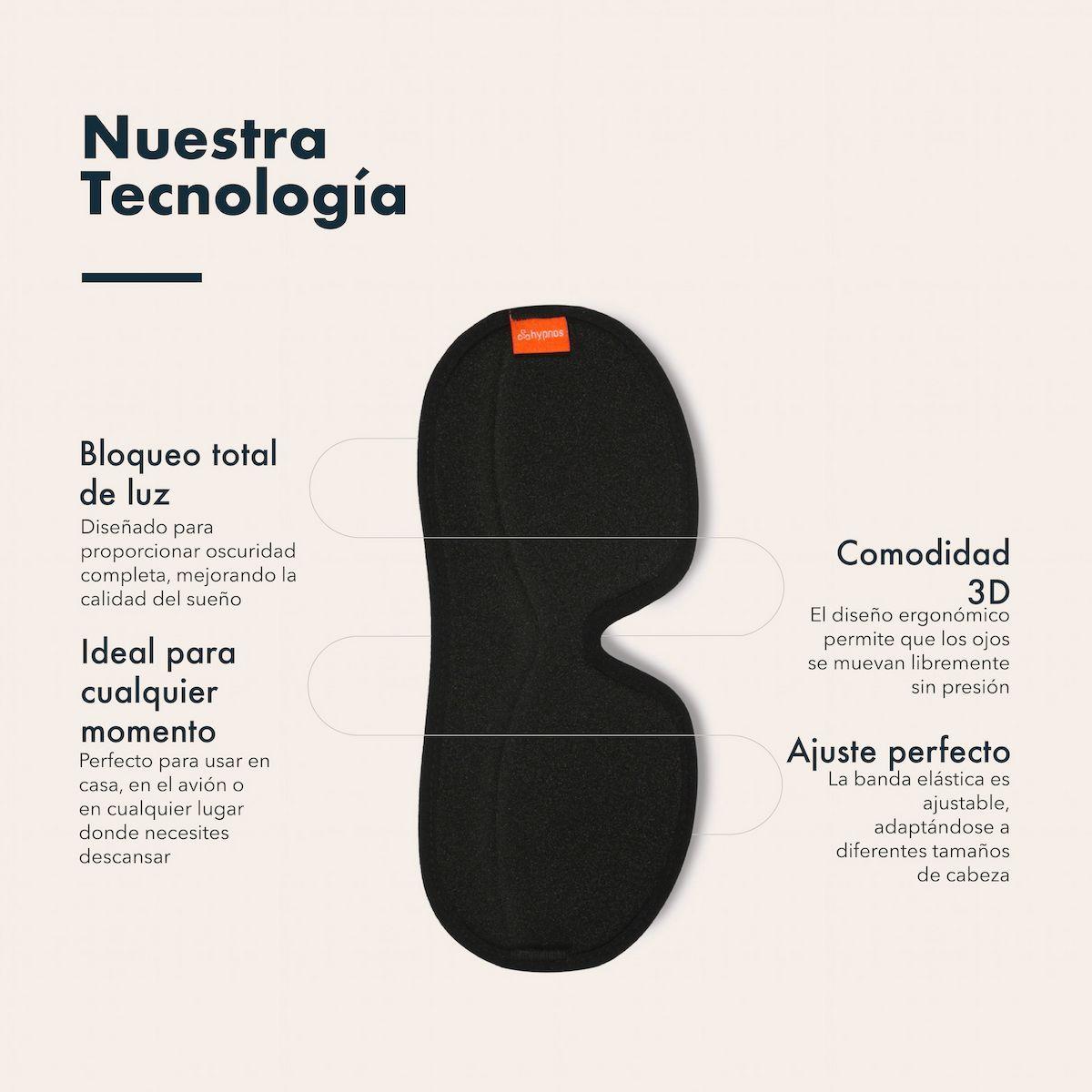 Pack Viajero | Antifaz Negro + Almohada De Viaje | Hypnos-3