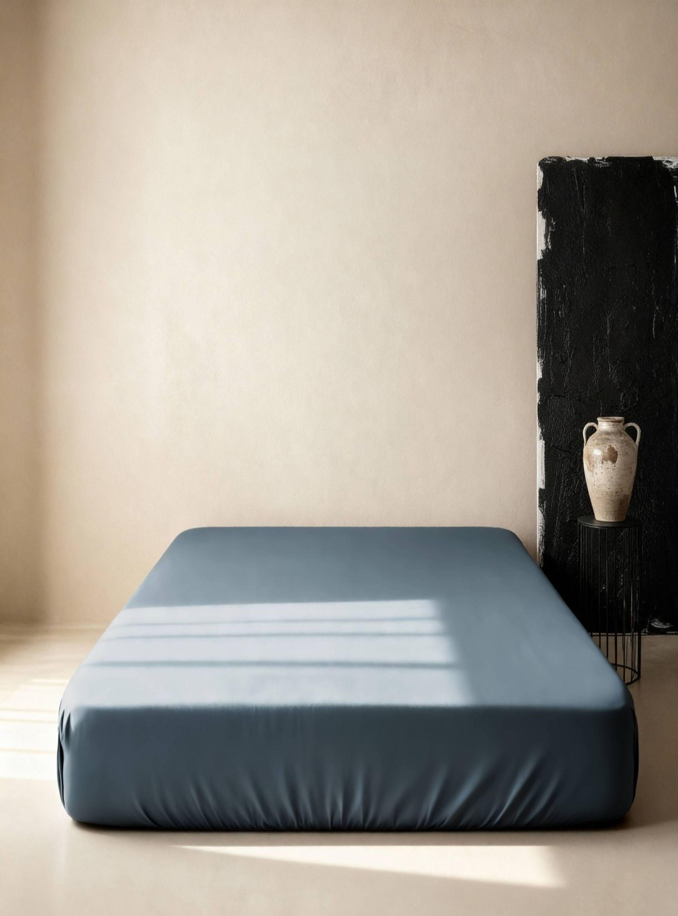 Sábana Bajera Premium King 100% Bambú Orgánico 300 Hilos Ultra Suave-0