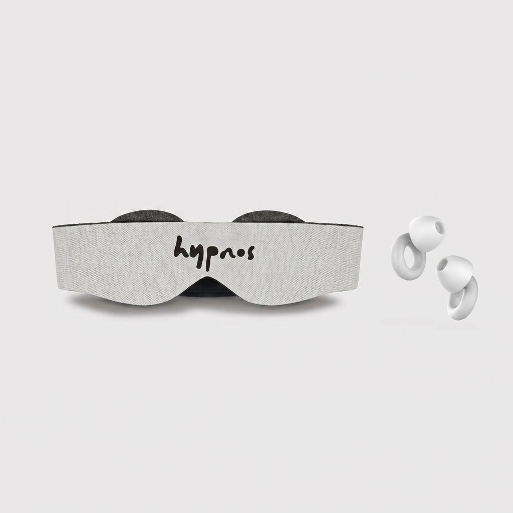 Pack Dulces Sueños | Antifaz Gris y Tapones Negro | Hypnos-0