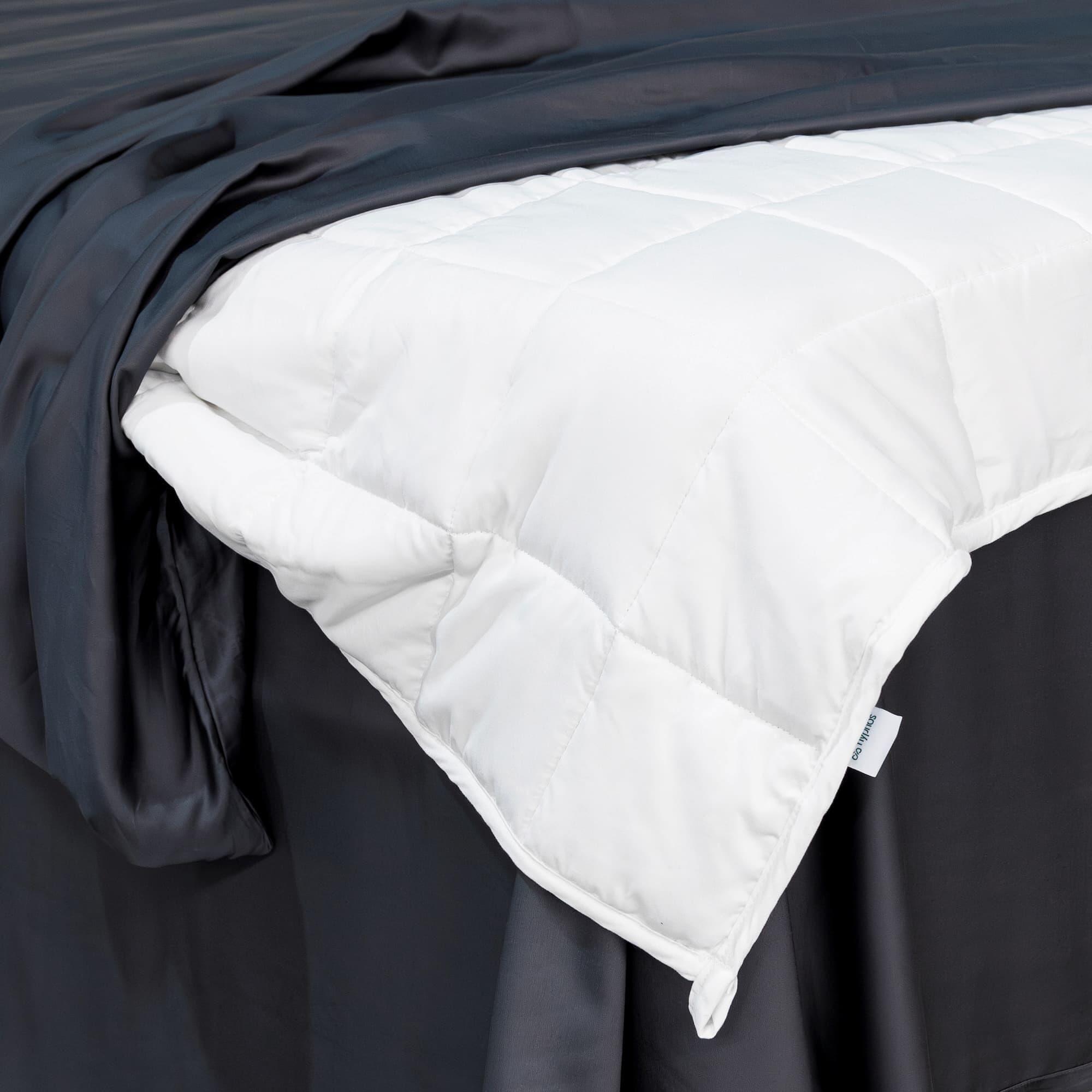 Manta Pesada Premium + Cobertor Bambú 1/1,5 Plazas 9 Kg Antiestrés-4