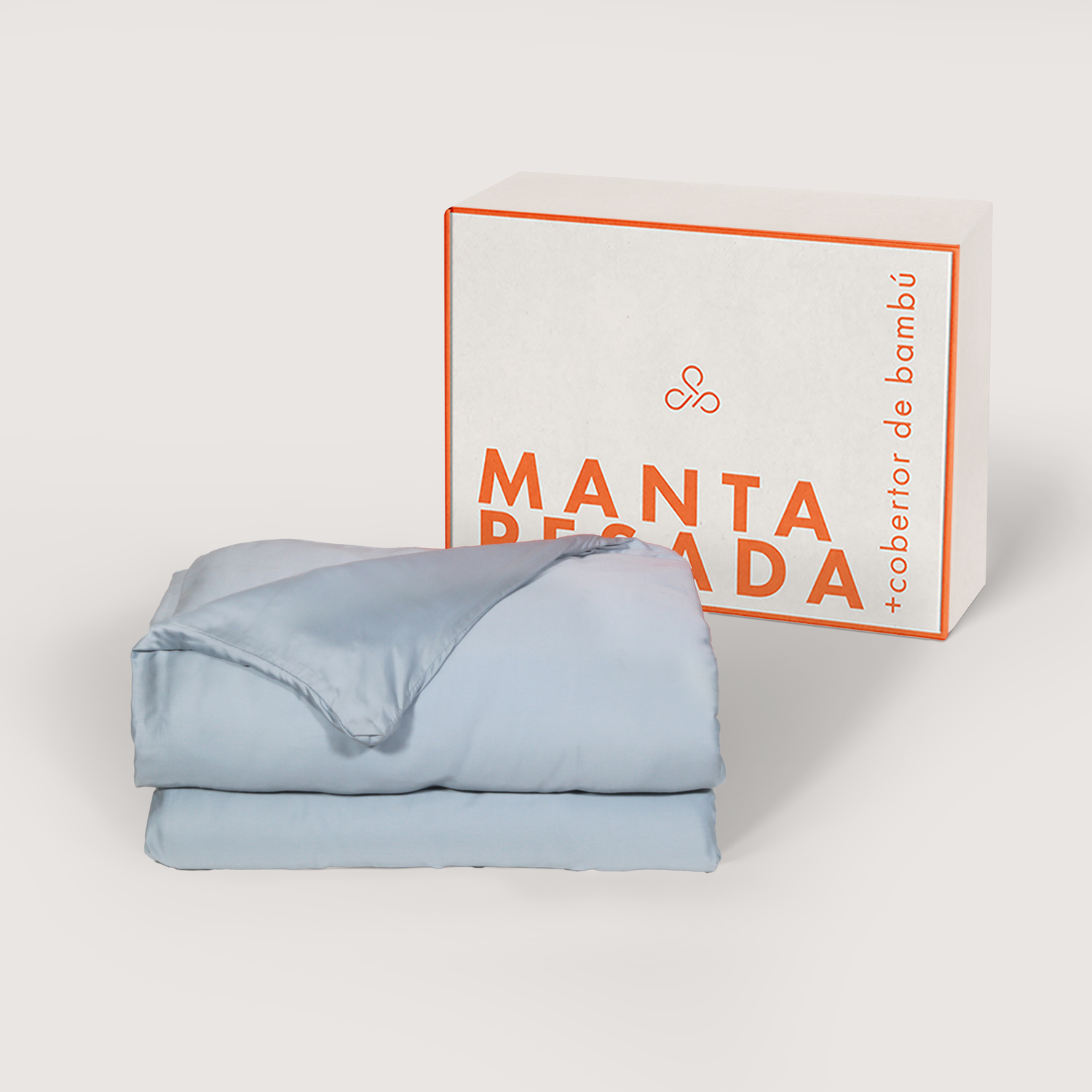 Manta Pesada Premium + Cobertor Bambú 1/1,5 Plazas 5 Kg Antiestrés-1