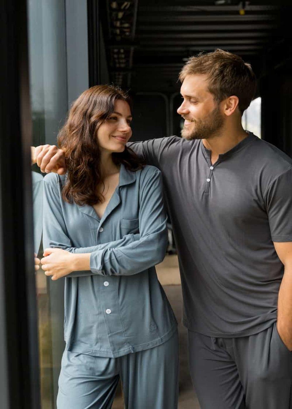 Set Pijama Largo Hombre 100% Bambú Ultrasuave-5