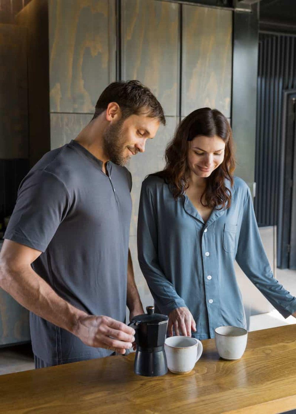 Set Pijama Largo Hombre 100% Bambú Ultrasuave-6