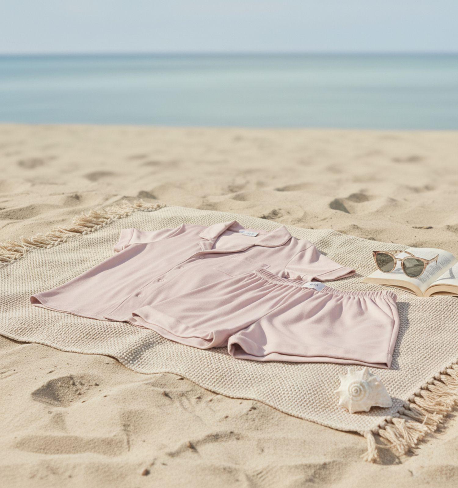 Set Pijama Corto Mujer 100% Bambú Ultrasuave-4