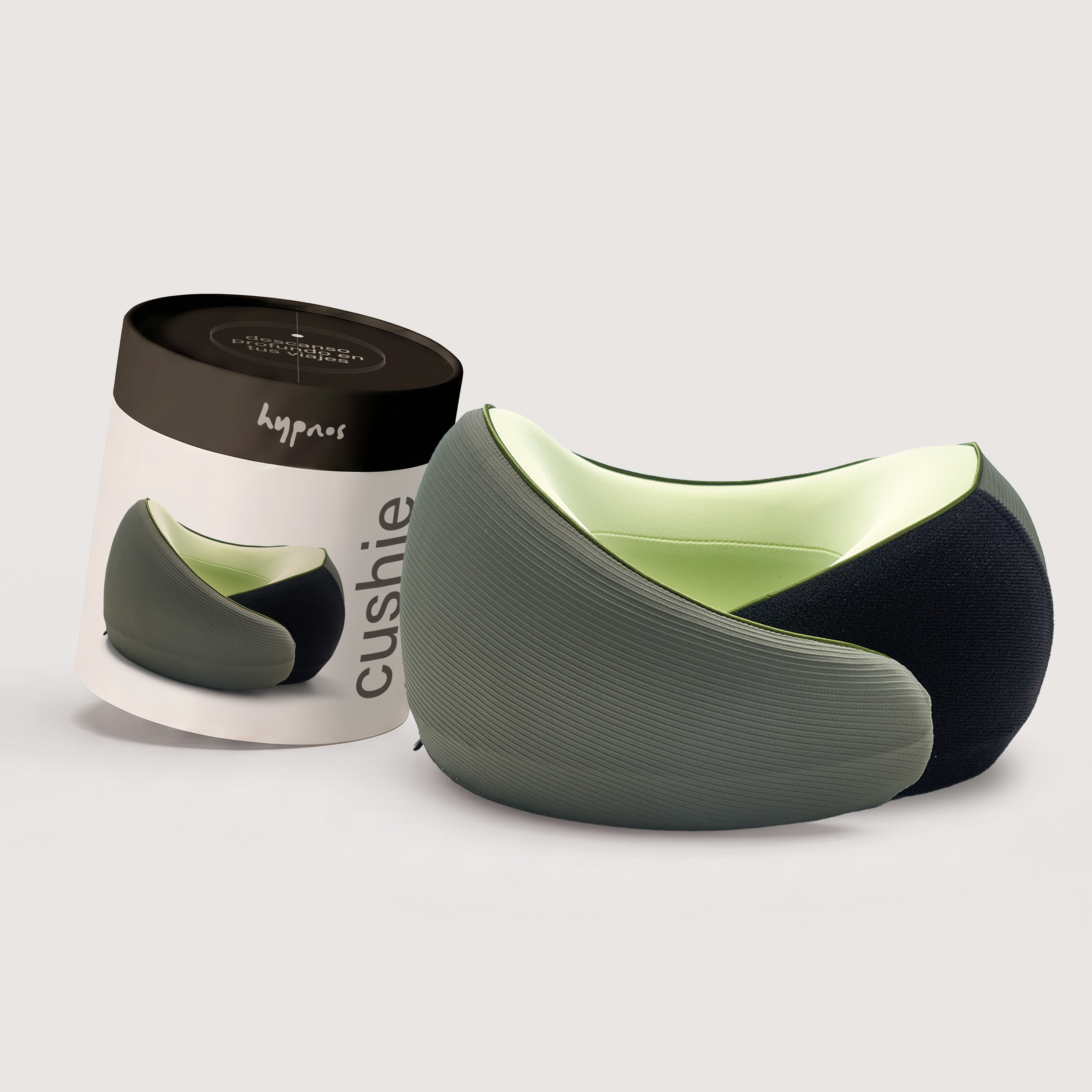 Almohada/Cojín Viaje Premium Soporte 360 Espuma Viscoelástica Cushie-0