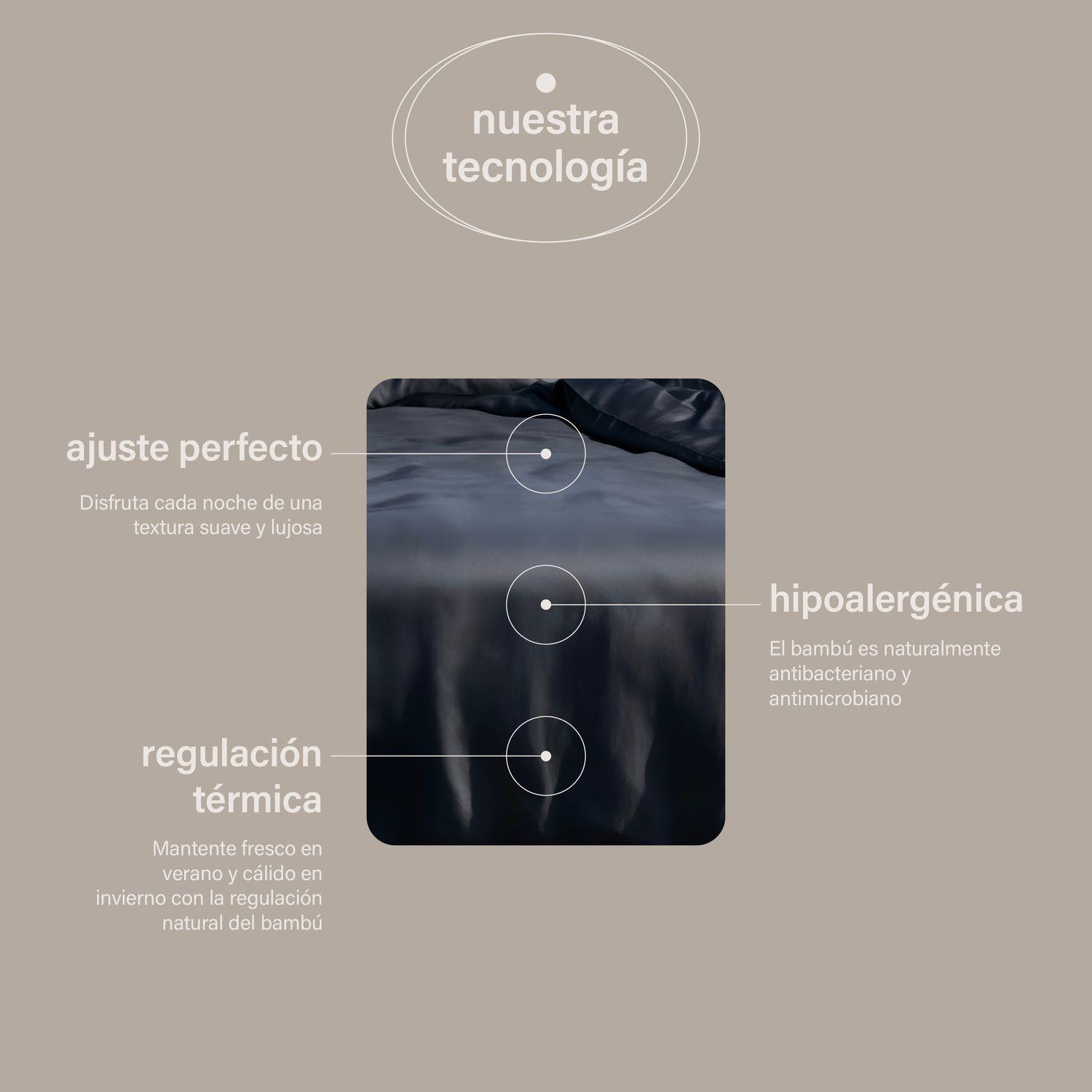 Set Funda de Plumón Premium 2 Plazas 100% Bambú Orgánico 300 Hilos Ultra suaves-1